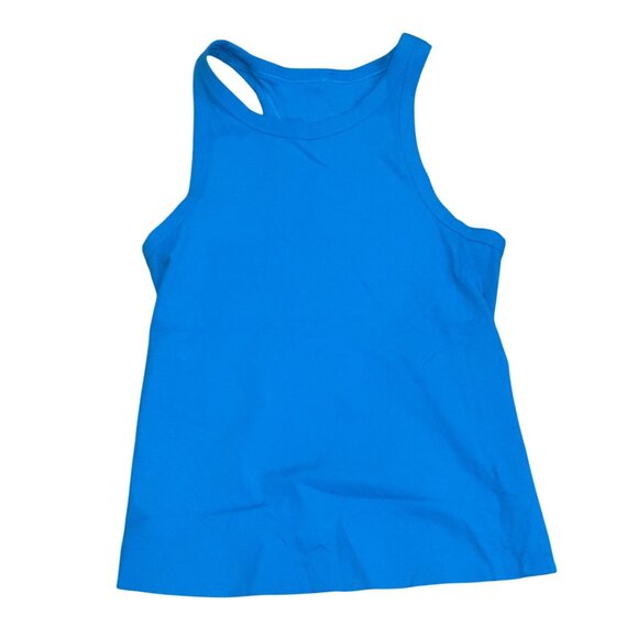 Lululemon Tank Top Womens Small Nylon Blend Blue Solid Sleeveless Racerback Athl - Picture 2 of 3
